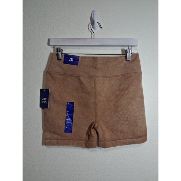 NWT Joy Lab High Rise Shorts Bicycle Athletic Stretchy Casual Brown Size XL - Picture 2 of 5